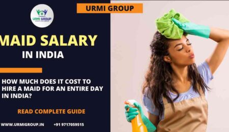 How much does it cost to hire a maid for an entire day in India?