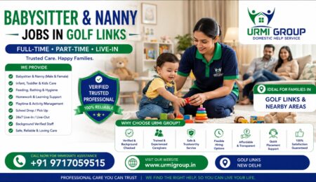 Babysitter & Nanny Jobs in Golf Links, Delhi | Urmi Group