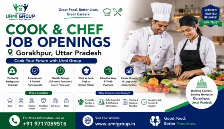 Cook, Chef & Cook Maid Jobs in Gorakhpur