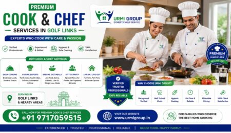 Premium Cook & Chef Services in Golf Links, Delhi | Urmi Group