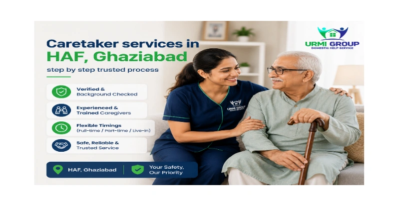 Caretaker services in HAF, Ghaziabad – step by step trusted process