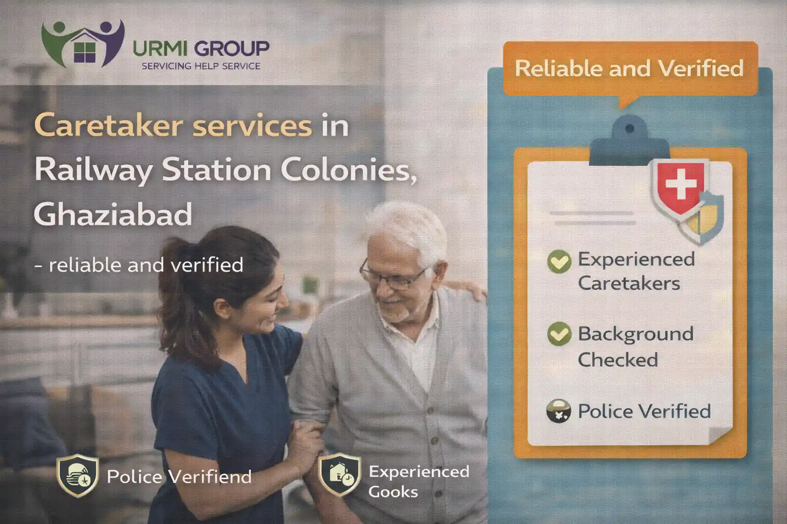 Caretaker services in Railway Station Colonies, Ghaziabad – reliable and verified