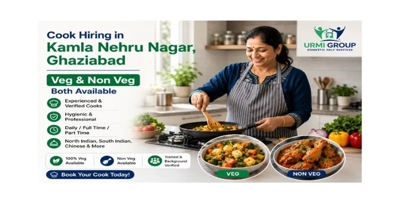 Cook hiring in Kamla Nehru Nagar, Ghaziabad – veg & non veg both available
