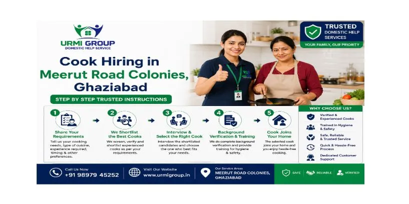 Cook hiring in Meerut Road Colonies, Ghaziabad – step by step trusted instructions