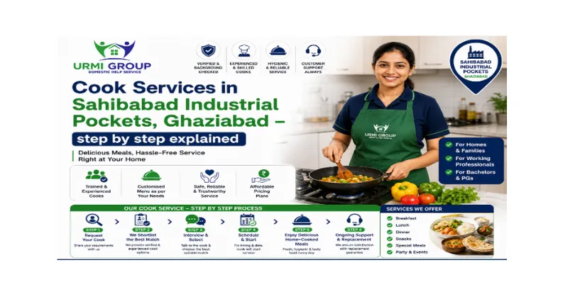 Cook services in Sahibabad Industrial Pockets, Ghaziabad – step by step explained
