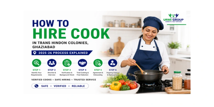 How to hire cook in Trans Hindon Colonies, Ghaziabad – 2025-26 process explained