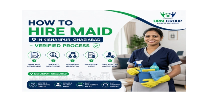 How to hire maid in Kishanpur, Ghaziabad – verified process