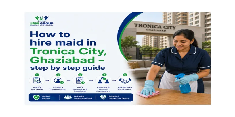 How to hire maid in Tronica City, Ghaziabad – step by step guide
