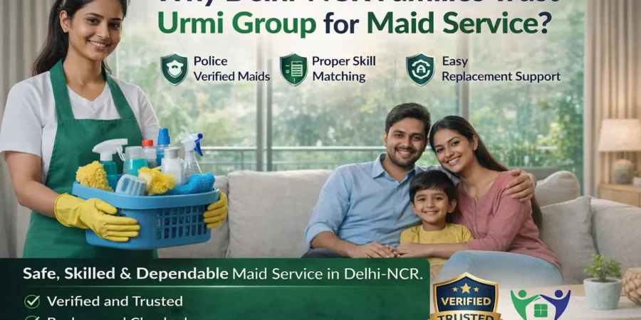 Why Delhi-NCR Families Trust Urmi Group for Maid Service?