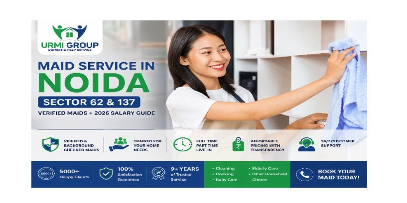 Maid Service in Noida Sector 62 & 137: Verified Maids + 2026 Salary Guide