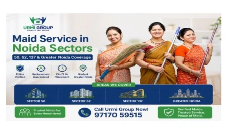 Maid Service in Noida Sectors 50, 62, 137 & Greater Noida Coverage