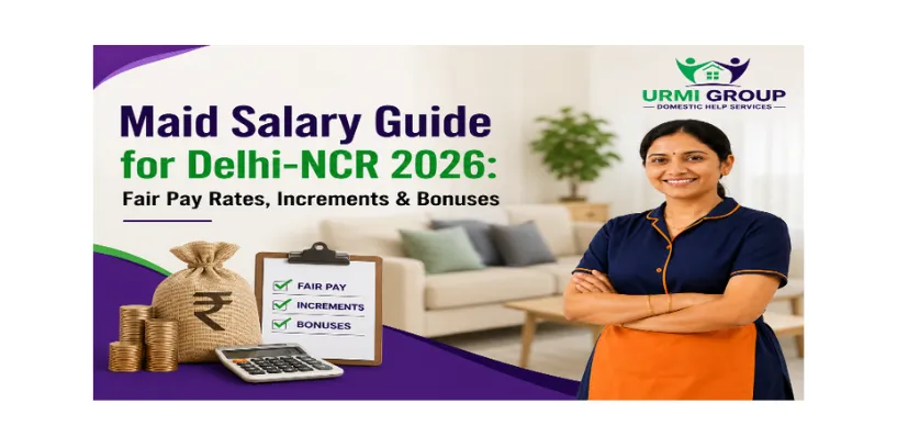 Maid Salary Guide for Delhi-NCR 2026: Fair Pay Rates, Increments & Bonuses